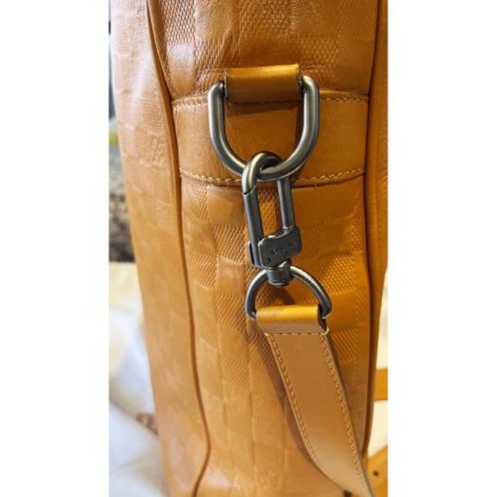 RARE!!!! LOUIS VUITTON TADAO MUSTARD DAMIER BAG - Picture 11 of 16